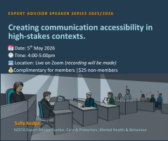 Creating communication accessibility in high-stakes contexts - Sally Kedge  image